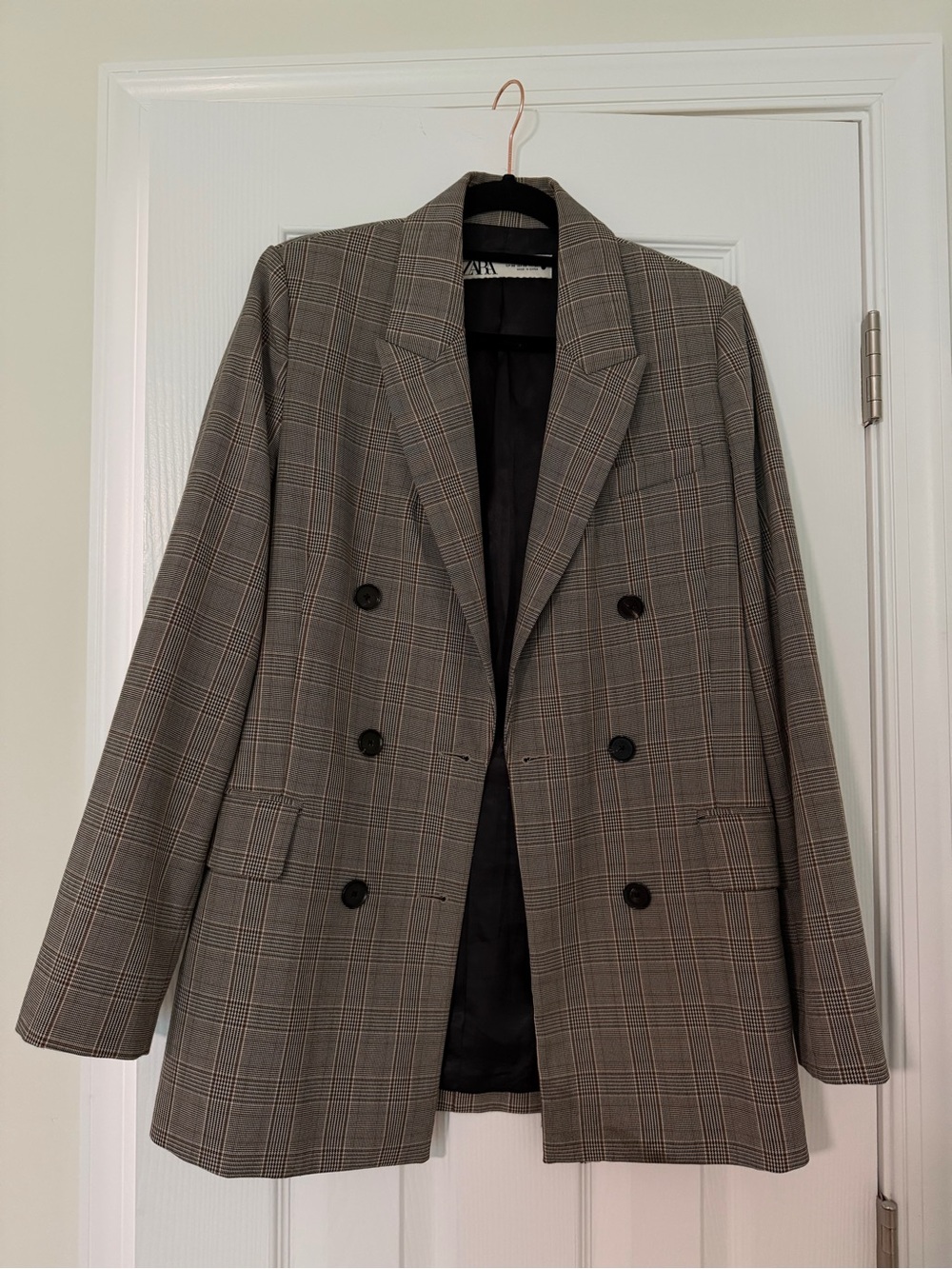 Zara brown/grey formal blazer XS